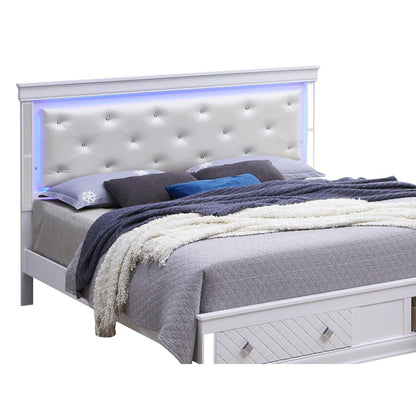 Glory Furniture Verona Queen Storage Bed in White Color