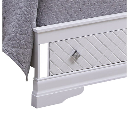 Glory Furniture Verona Queen Storage Bed in White Color