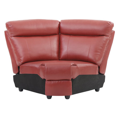 Glory Furniture Ward Sofa in Red Color