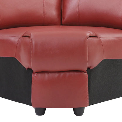 Glory Furniture Ward Sofa in Red Color