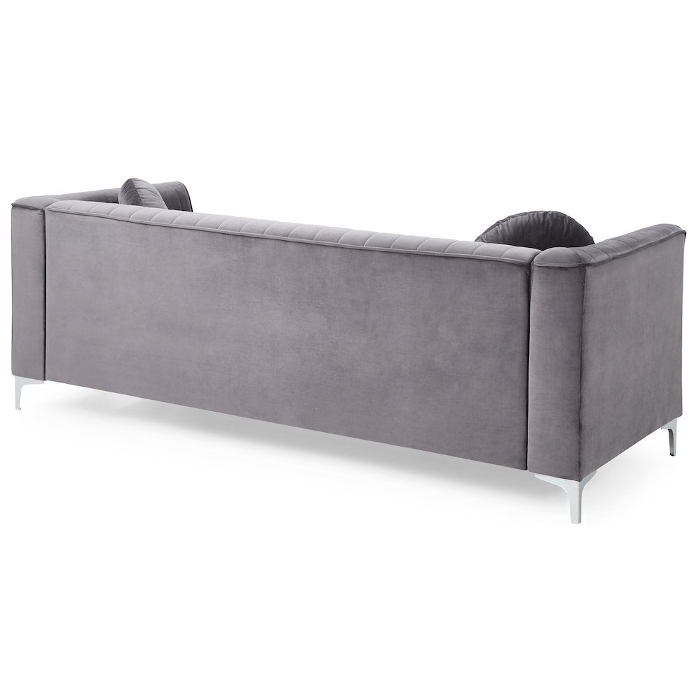 Glory Furniture Delray Sofa in Gray Color