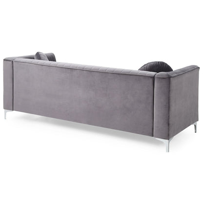 Glory Furniture Delray Sofa in Gray Color