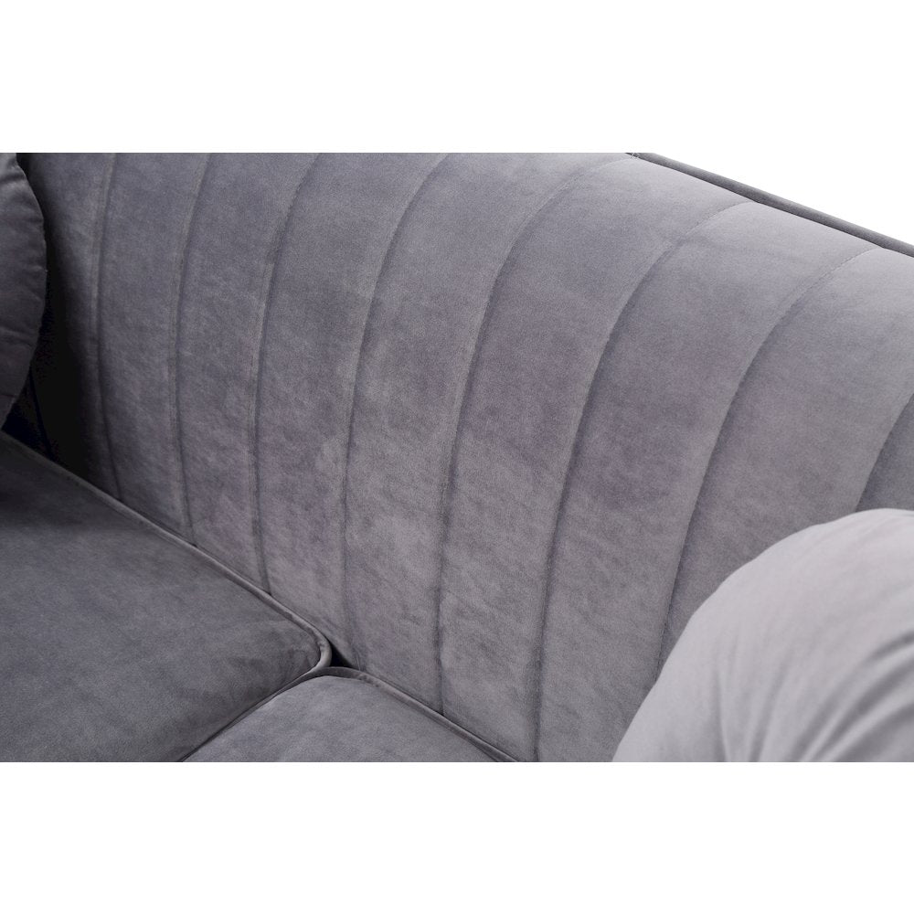 Glory Furniture Delray Sofa in Gray Color