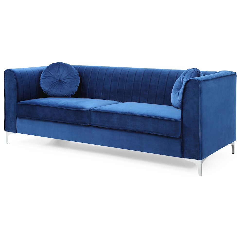 Glory Furniture Delray Sofa in Navy Blue Color