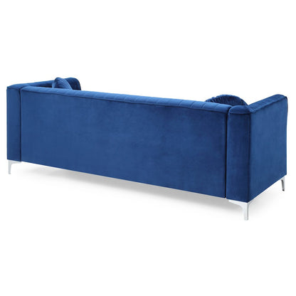 Glory Furniture Delray Sofa in Navy Blue Color