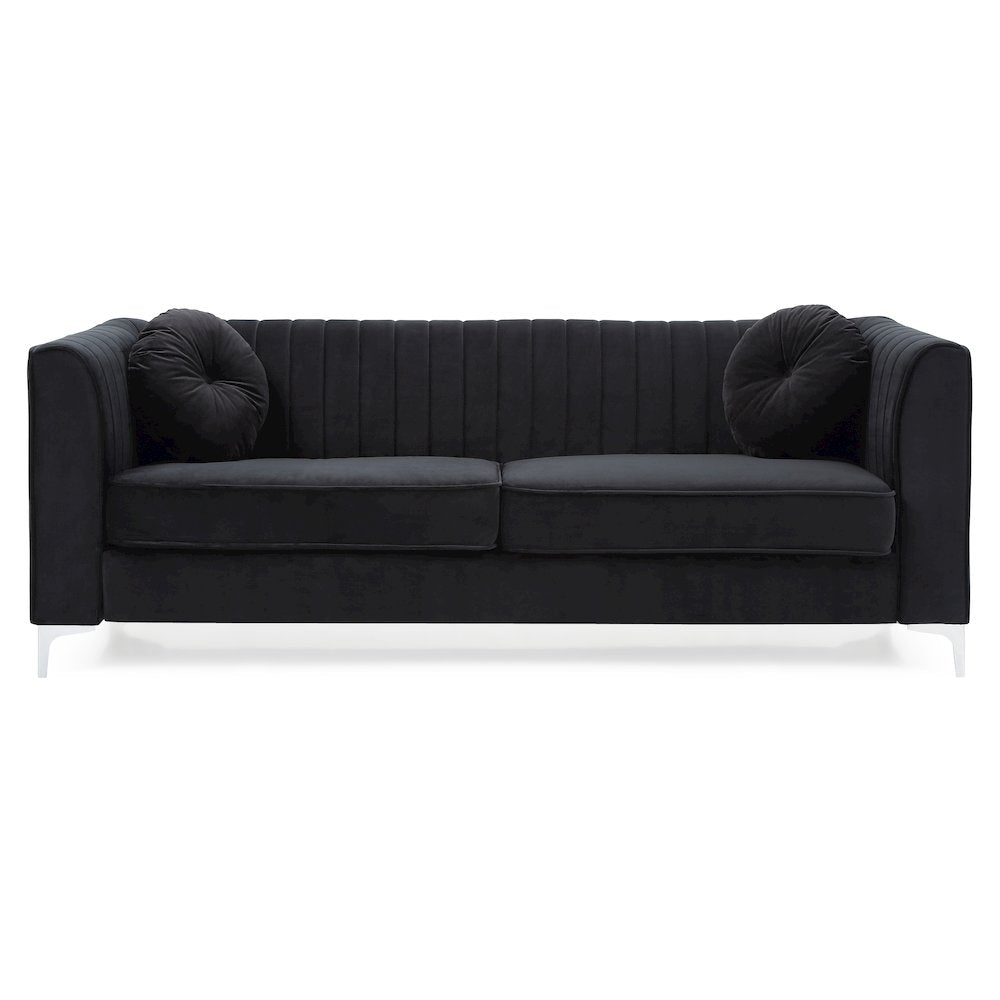 Glory Furniture Delray Sofa in Black Color