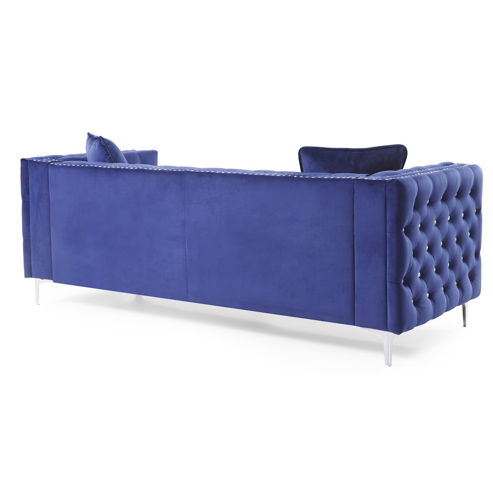 Glory Furniture Paige Sofa in Blue Color