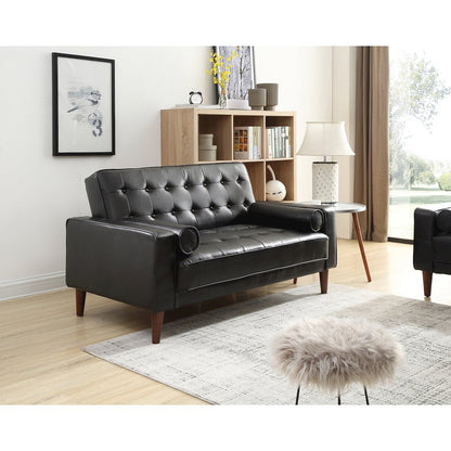 Glory Furniture Andrews Loveseat Bed in Black Color