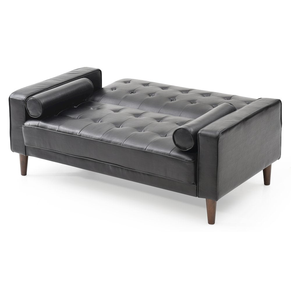 Glory Furniture Andrews Loveseat Bed in Black Color