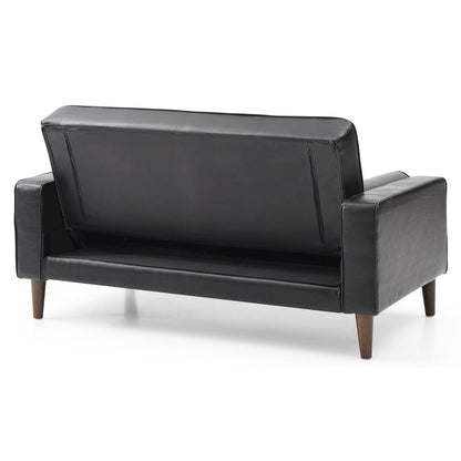 Glory Furniture Andrews Loveseat Bed in Black Color
