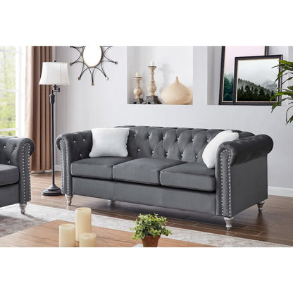 Glory Furniture Raisa Sofa in Gray Color
