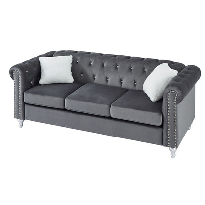 Glory Furniture Raisa Sofa in Gray Color