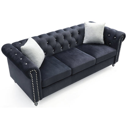 Glory Furniture Raisa Sofa in Black Color