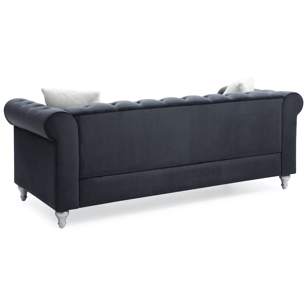 Glory Furniture Raisa Sofa in Black Color