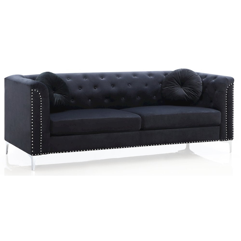 Glory Furniture Pompano Sofa in Black Color