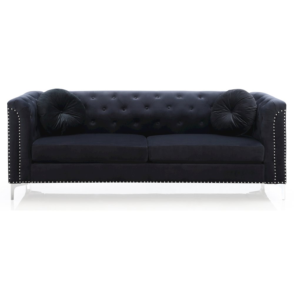 Glory Furniture Pompano Sofa in Black Color