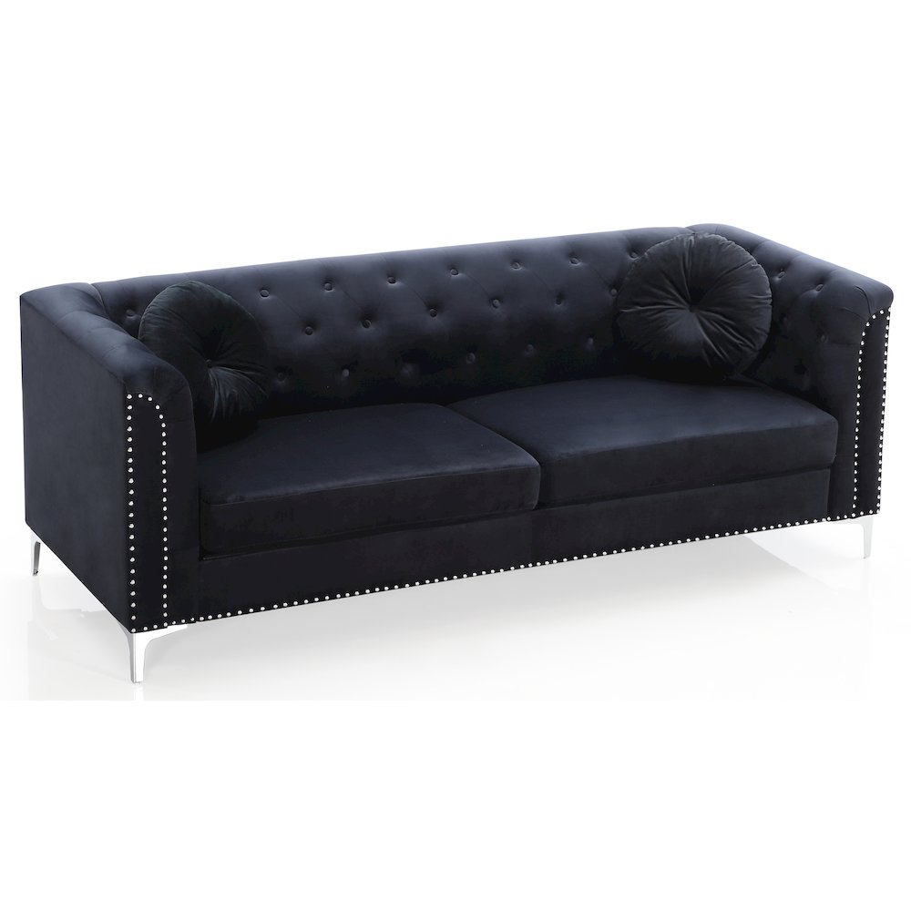Glory Furniture Pompano Sofa in Black Color