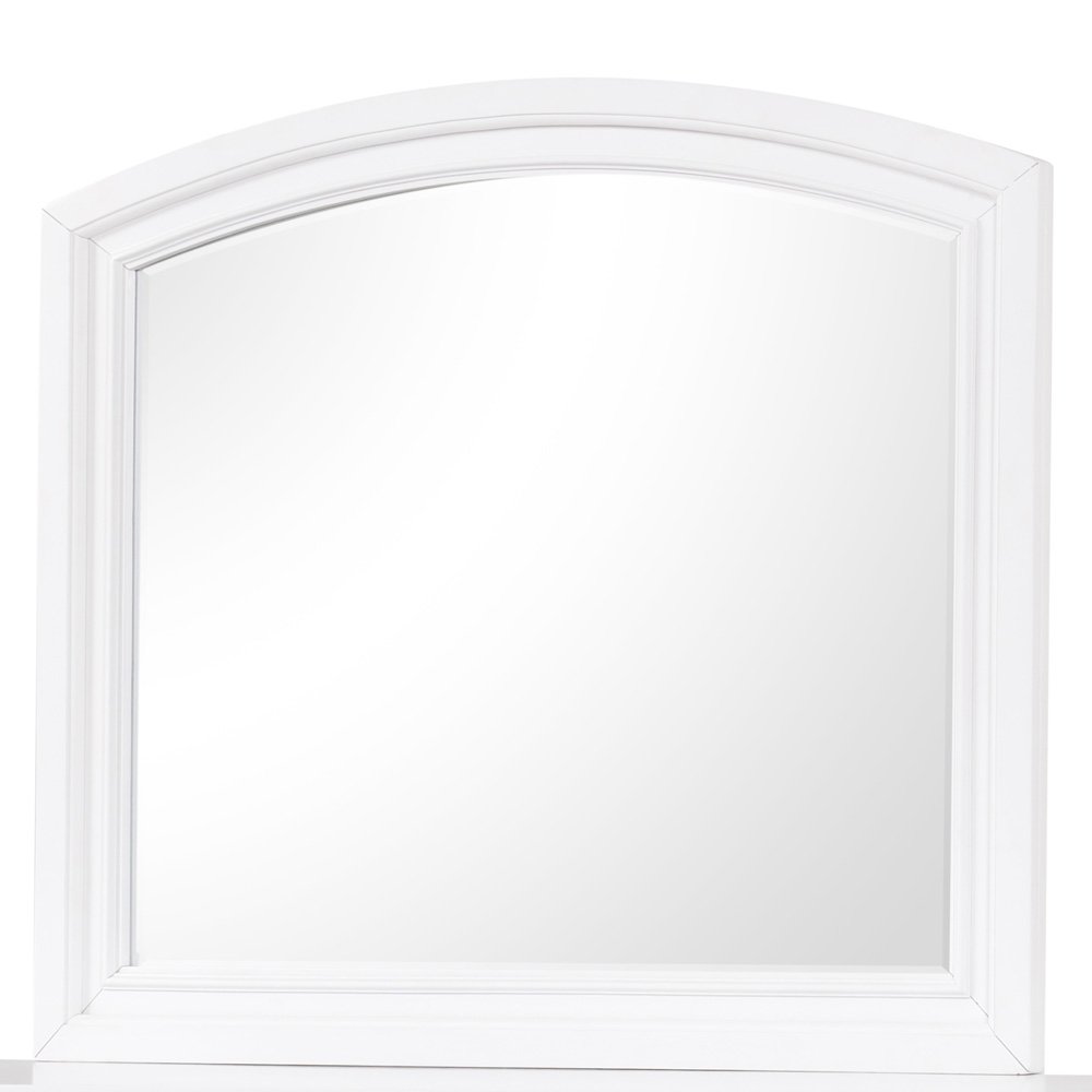 Glory Furniture Meade Mirror in White Color