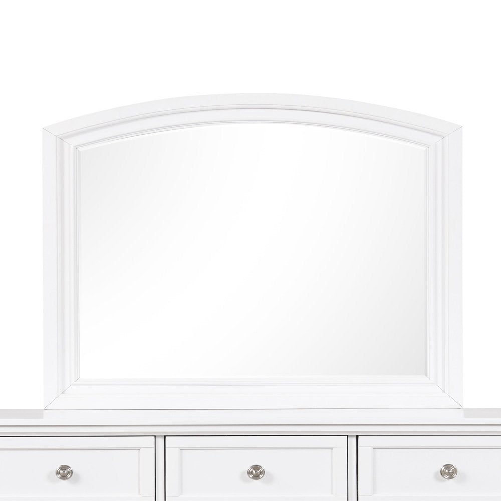 Glory Furniture Meade Mirror in White Color