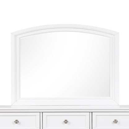 Glory Furniture Meade Mirror in White Color