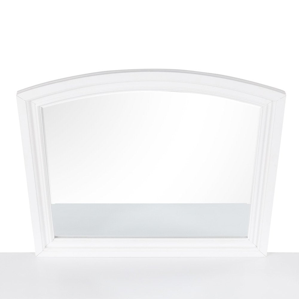 Glory Furniture Meade Mirror in White Color