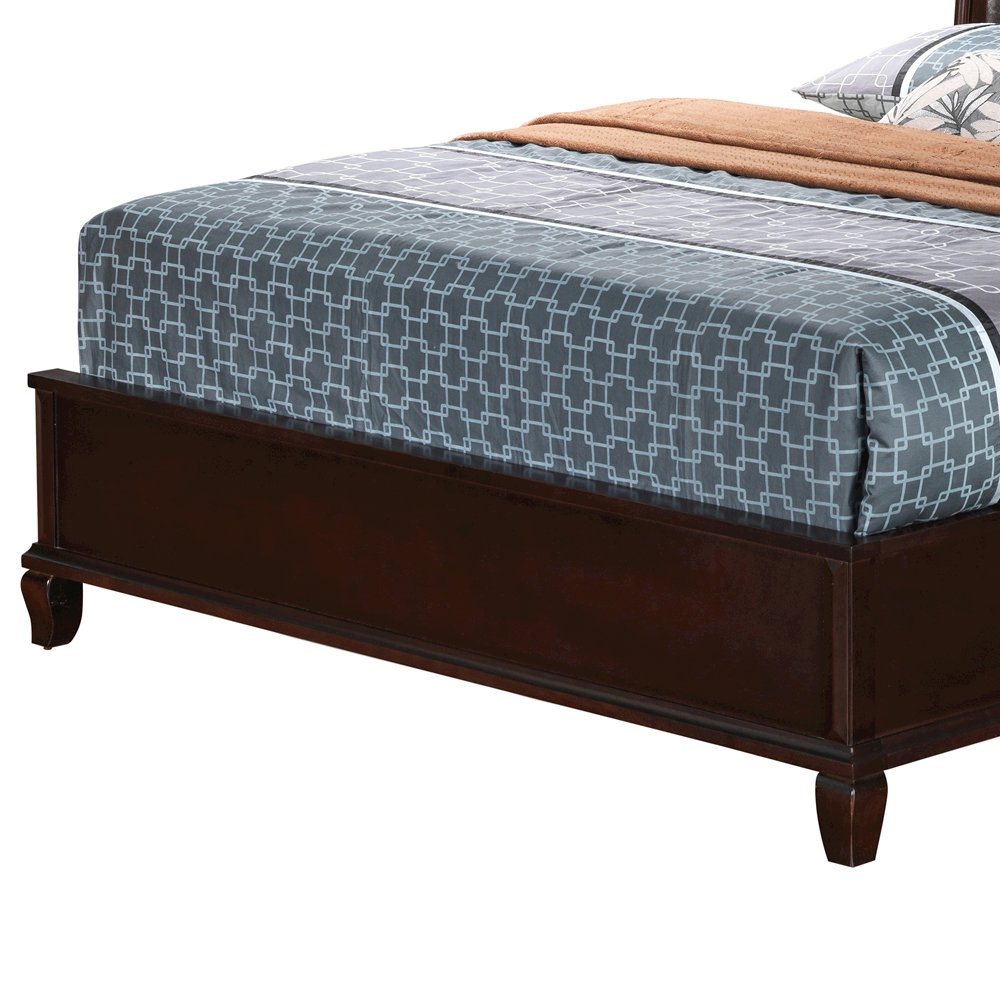 Glory Furniture Triton Queen Bed in Cappuccino Color