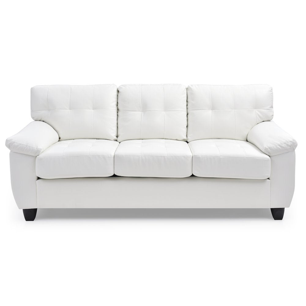 Glory Furniture Gallant Sofa in White Color