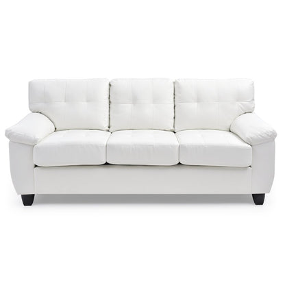 Glory Furniture Gallant Sofa in White Color
