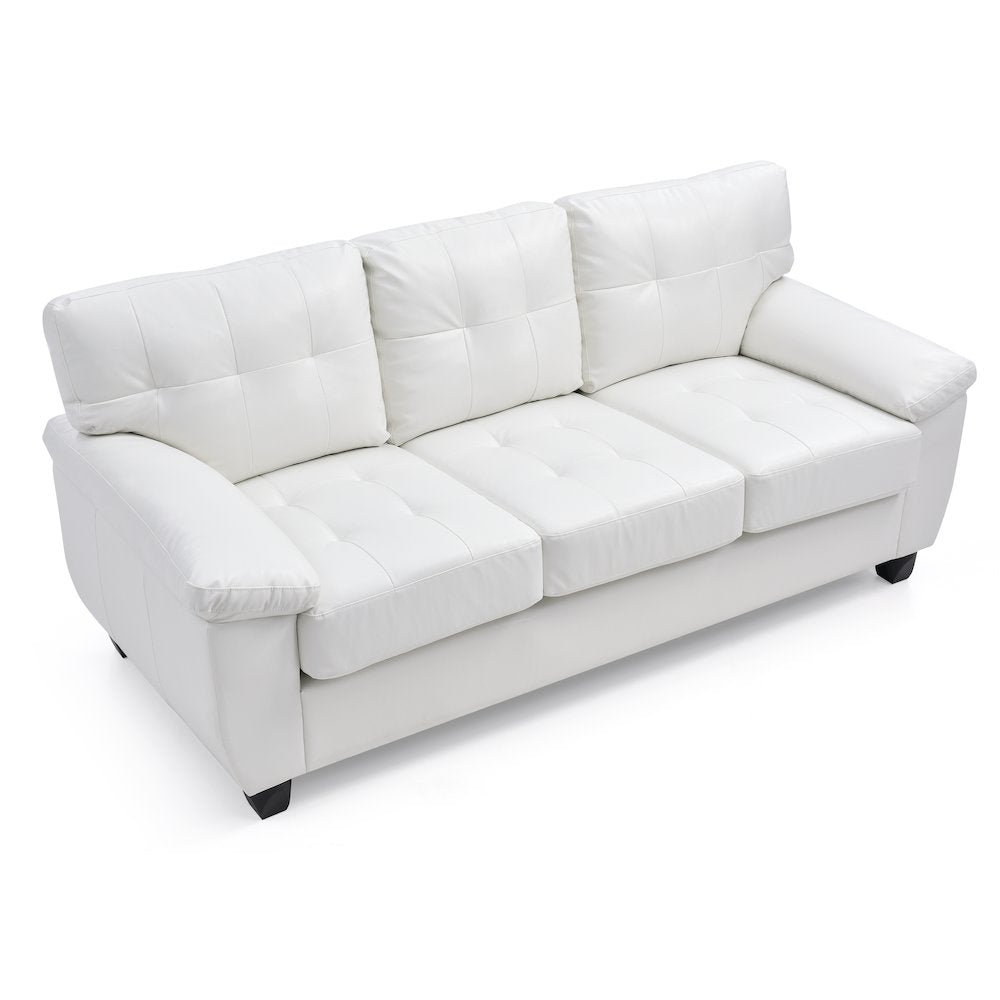 Glory Furniture Gallant Sofa in White Color