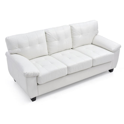 Glory Furniture Gallant Sofa in White Color