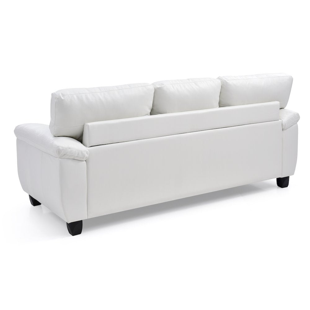 Glory Furniture Gallant Sofa in White Color