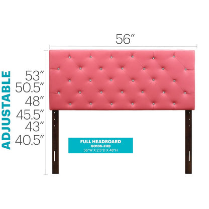 Glory Furniture Super Nova   Full Headboard, Pink