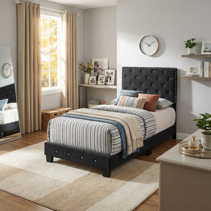 Glory Furniture Suffolk Twin Bed in Black Color
