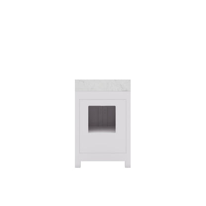 24 Inch Pure White Single Sink Bathroom Vanity
