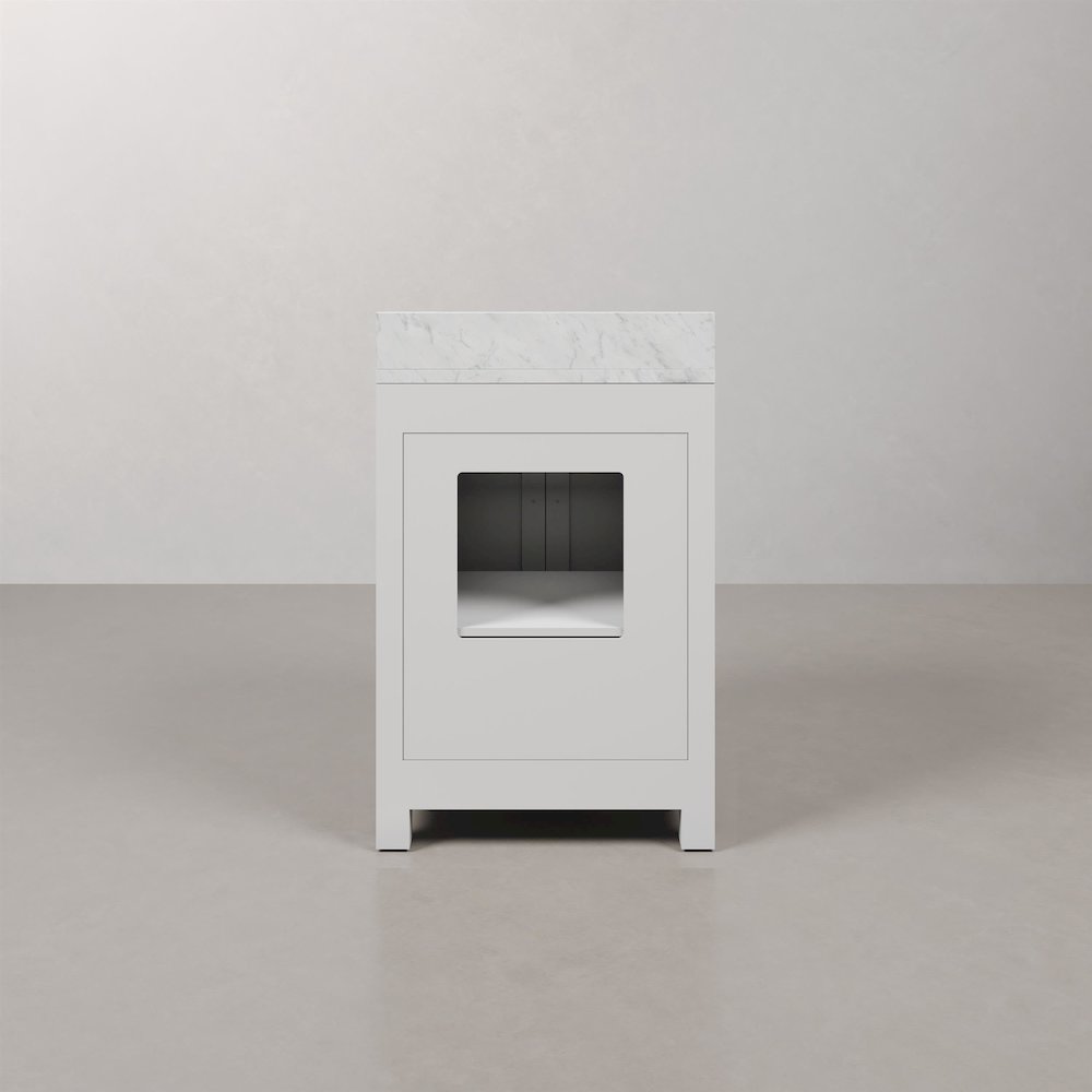 24 Inch Pure White Single Sink Bathroom Vanity
