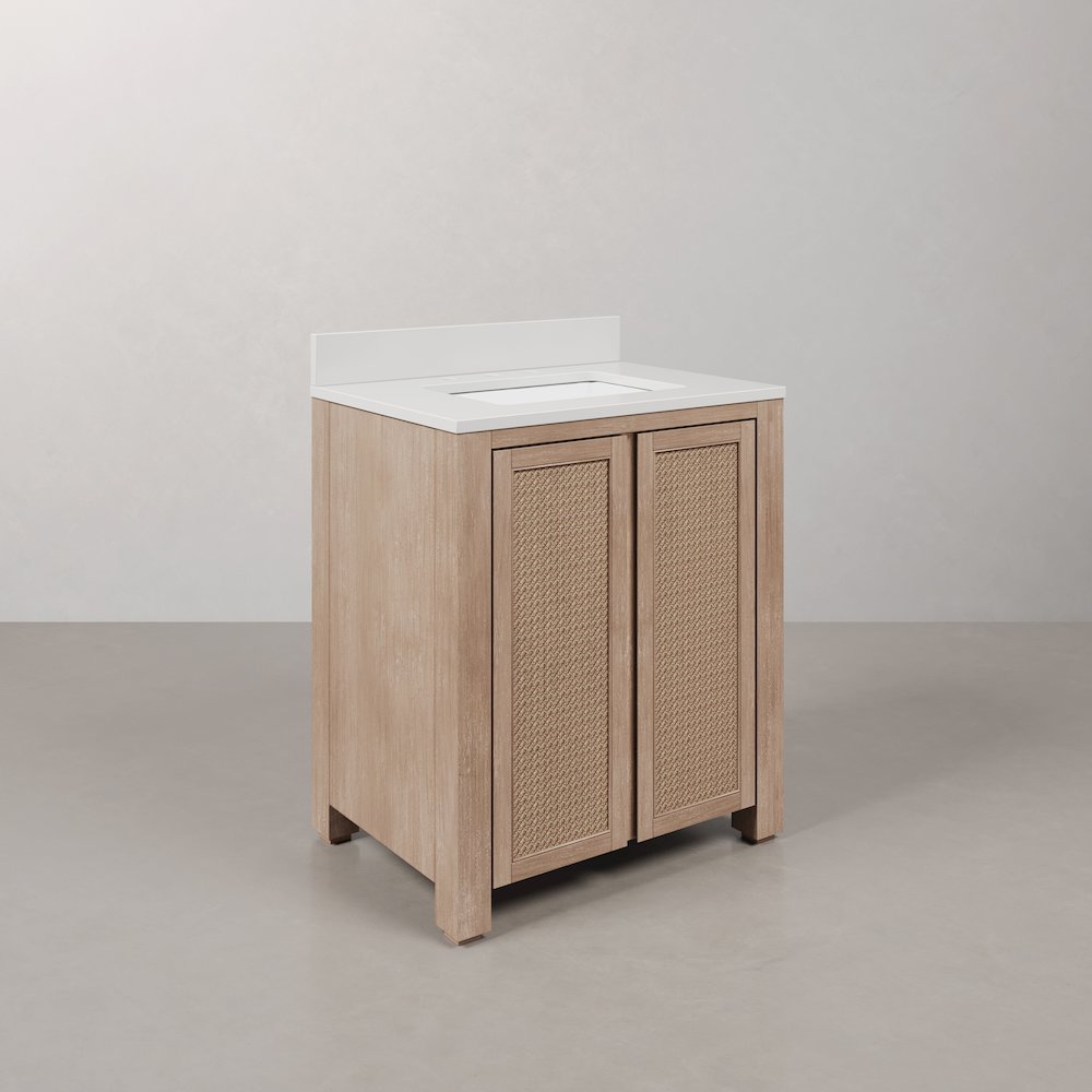 Belmont 30 In. Single Sink Pre-Assembled Transitional Style Bathroom Vanity