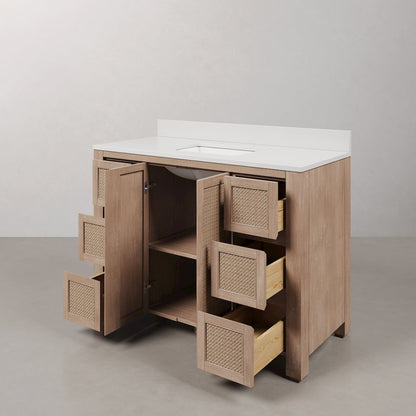 Belmont 48 In. Single Sink Pre-Assembled Transitional Style Bathroom Vanity
