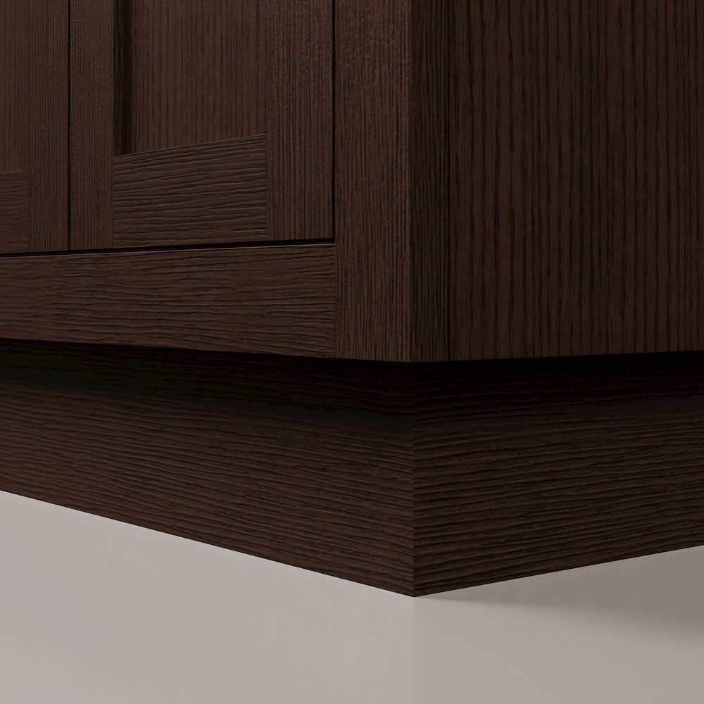 60 In. Double Sink Carrara White Marble Countertop Bath Vanity In Brown Oak