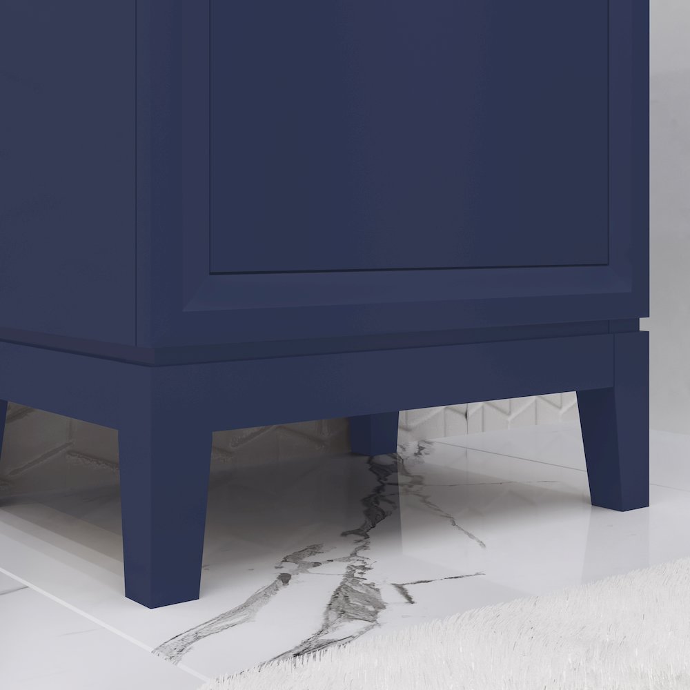 20 In. Integrated Ceramic Sink Top Bath Vanity in Monarch Blue