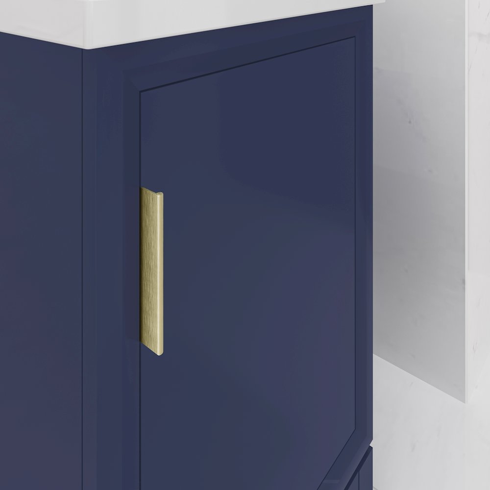 20 In. Integrated Ceramic Sink Top Bath Vanity in Monarch Blue