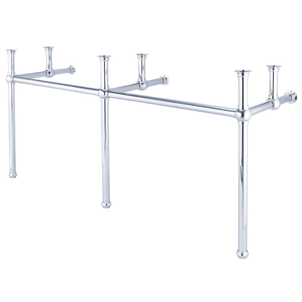 72 In. W. Double Wash Stand and P-Trap in Chrome Finish