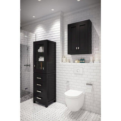 Bath Storage Wall Cabinet in Espresso