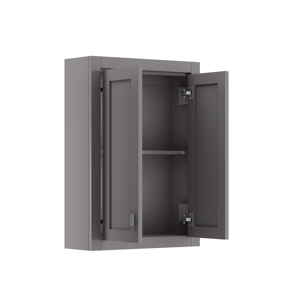 Bath Storage Wall Cabinet in Cashmere Grey
