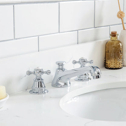 Queen 36 In. Single Sink Sink Carrara Quartz Countertop Bath Vanity