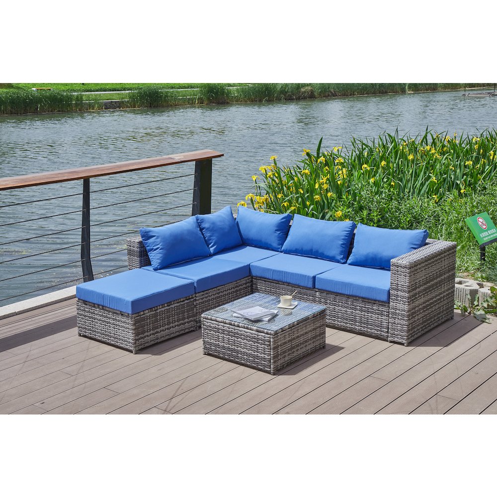 Nazimi 86'' Outdoor Patio Sectional