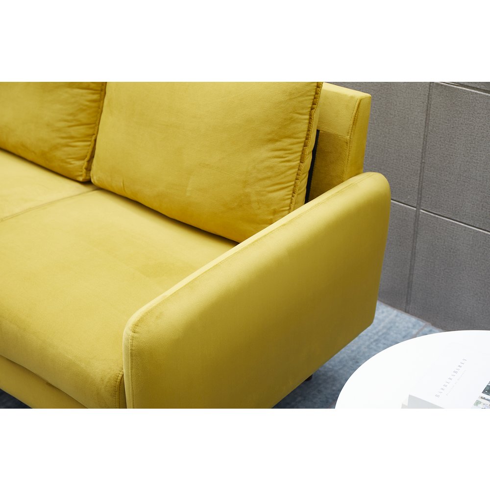 Jadier Velvet 2-piece Living Room Set