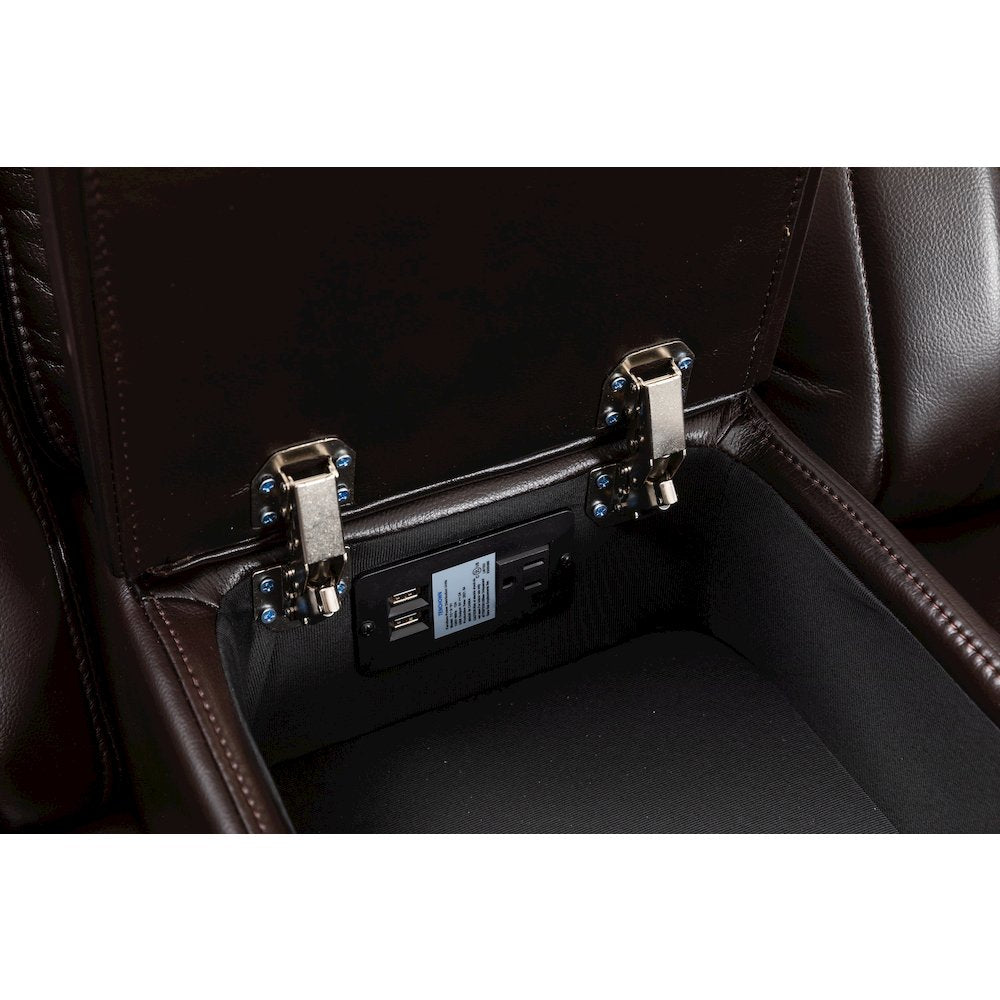 Raonne 3 - Piece Vegan Leather Power Reclining Sectional