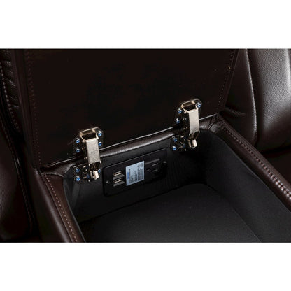 Raonne 3 - Piece Vegan Leather Power Reclining Sectional