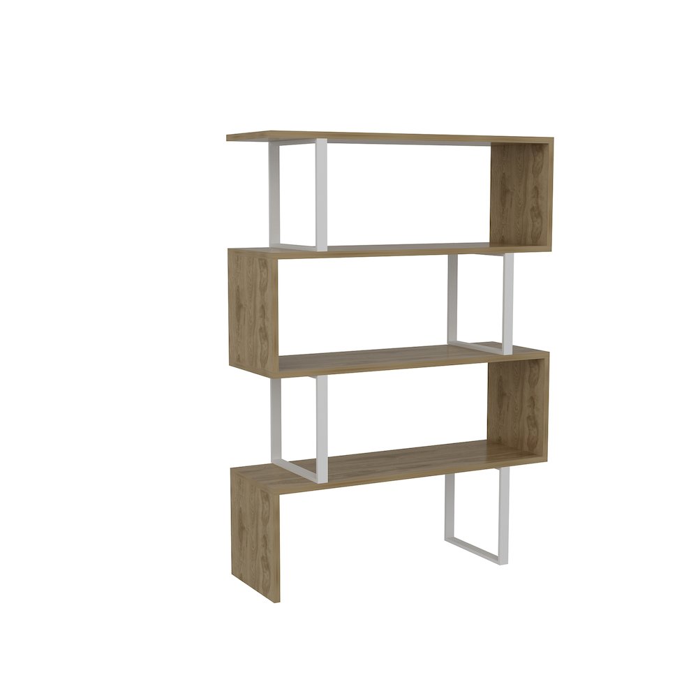 Adriana Bookcase White&Oud Oak