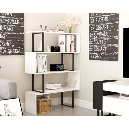 Adriana Bookcase White&Black
